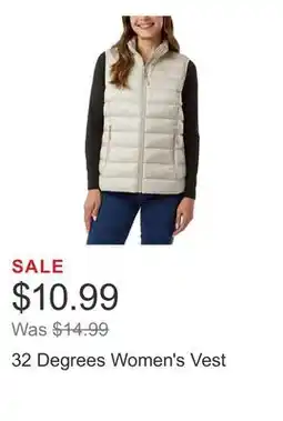 Costco 32 Degrees Women's Vest offer