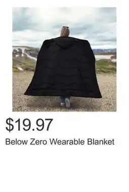 Costco Below Zero Wearable Blanket offer