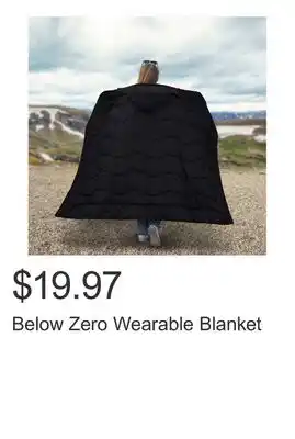 Costco Below Zero Wearable Blanket offer