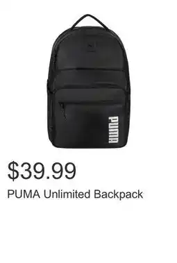 Costco PUMA Unlimited Backpack offer