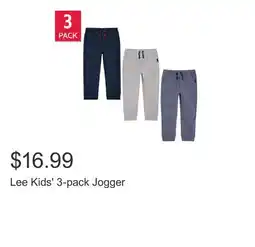 Costco Lee Kids' 3-pack Jogger offer
