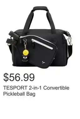 Costco TESPORT 2-in-1 Convertible Pickleball Bag offer