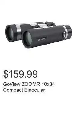 Costco GoView ZOOMR 10x34 Compact Binocular offer