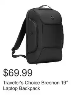 Costco Traveler's Choice Breenon 19 Laptop Backpack offer