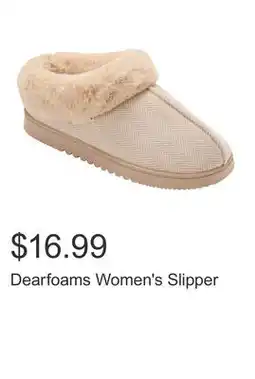 Costco Dearfoams Women's Slipper offer