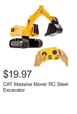 Costco CAT Massive Mover RC Steel Excavator offer