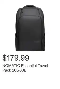 Costco NOMATIC Essential Travel Pack 20L-30L offer