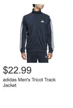 Costco adidas Men's Tricot Track Jacket offer