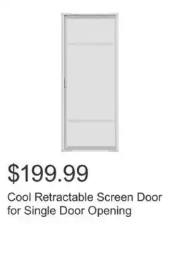 Costco Cool Retractable Screen Door for Single Door Opening offer