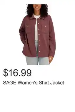 Costco SAGE Women's Shirt Jacket offer