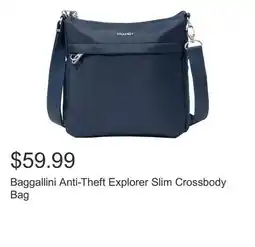 Costco Baggallini Anti-Theft Explorer Slim Crossbody Bag offer