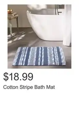 Costco Cotton Stripe Bath Mat offer
