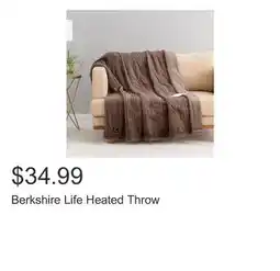 Costco Berkshire Life Heated Throw offer