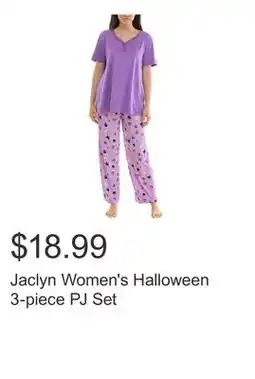 Costco Jaclyn Women's Halloween 3-piece PJ Set offer