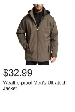 Costco Weatherproof Men's Ultratech Jacket offer