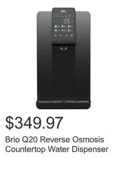 Costco Brio Q20 Reverse Osmosis Countertop Water Dispenser offer