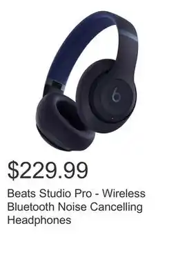 Costco Beats Studio Pro - Wireless Bluetooth Noise Cancelling Headphones offer