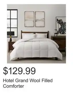 Costco Hotel Grand Wool Filled Comforter offer