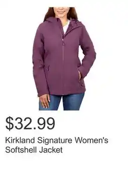 Costco Kirkland Signature Women's Softshell Jacket offer