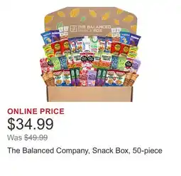 Costco The Balanced Company, Snack Box, 50-piece offer