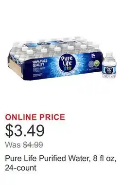 Costco Pure Life Purified Water, 8 fl oz, 24-count offer