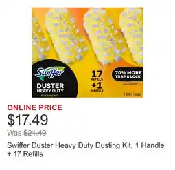 Costco Swiffer Duster Heavy Duty Dusting Kit, 1 Handle + 17 Refills offer