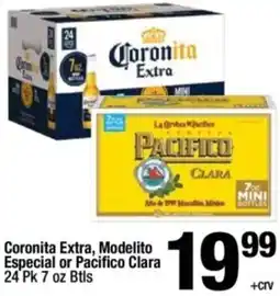 Super King Markets Coronita Extra, Modelito Especial or Pacifico Clara offer