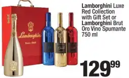 Super King Markets Lamborghini Luxe Red Collection with Gift Set or Lamborghini Brut Oro Vino Spumante offer
