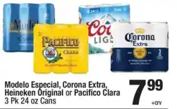 Super King Markets Modelo Especial, Corona Extra, Heineken Original or Pacifico Clara offer