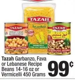 Super King Markets Tazah Garbanzo, Fava or Lebanese Recipe Beans offer