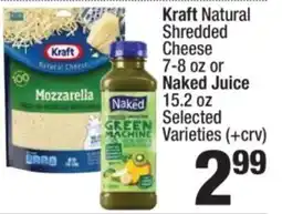 Super King Markets Kraft Natural Shredded Cheese or Naked Juice offer