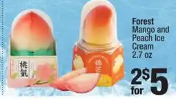 Super King Markets Forest Mango and Peach Ice Cream offer