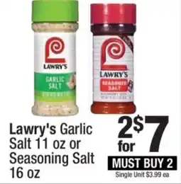Super King Markets Lawry's Garlic Salt or Seasoning Salt offer