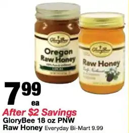 Bi-Mart GloryBee Raw Honey offer