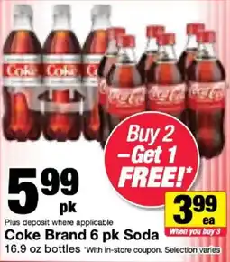 Bi-Mart Coke Brand Soda offer
