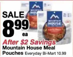 Bi-Mart Mountain House Meal Pouches offer