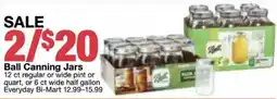 Bi-Mart Ball Canning Jars offer