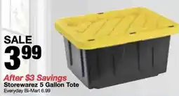Bi-Mart Storewarez 5 Gallon Tote offer