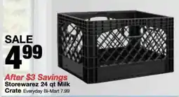 Bi-Mart Storewarez milk crate offer