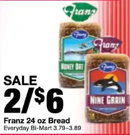 Bi-Mart Franz 24 oz Bread offer