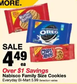 Bi-Mart Nabisco Family Size Cookies offer