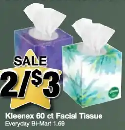 Bi-Mart Kleenex facial tissue offer