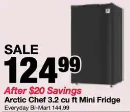 Bi-Mart Arctic Chef mini fridge offer
