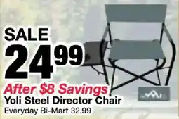 Bi-Mart Yoli Steel Director Chair offer
