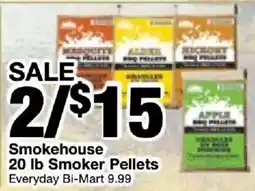 Bi-Mart Smokehouse Smoker Pellets offer