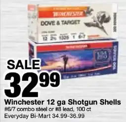 Bi-Mart Winchester 12 ga Shotgun Shells offer