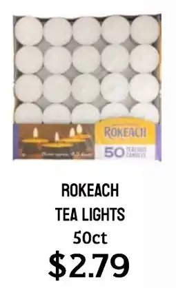 Seven Mile Market Rokeach tea lights offer