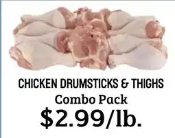 Seven Mile Market Chicken Drumsticks & Thighs Combo Pack offer