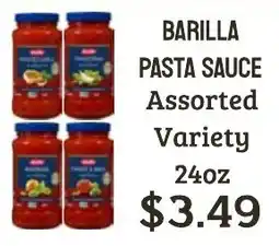 Seven Mile Market Barilla pasta sauce assorted variety offer