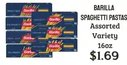 Seven Mile Market Barilla spaghetti pastas assorted variety offer